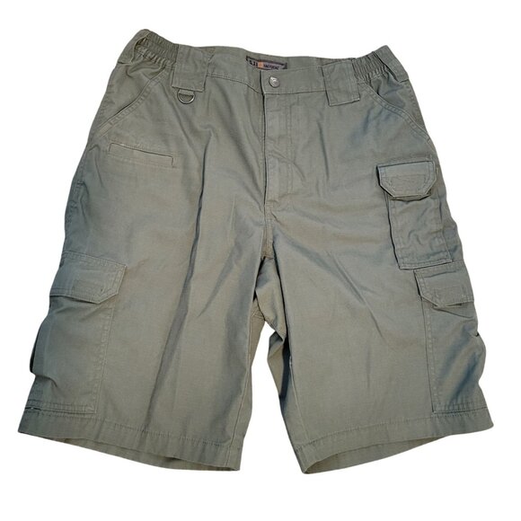 511 Tactical Green Cargo Shorts Size 32 Mens Outdoor Wear Ripstop Fabric - Picture 1 of 5